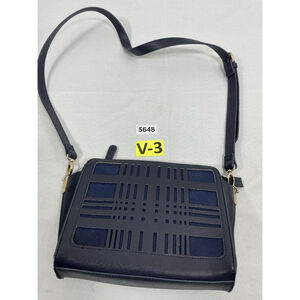 1980 Sondra Robert’s Crossbody Bag Navy Zipper Close NWT